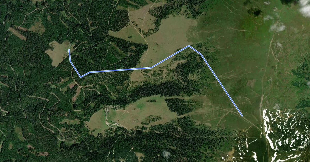Маршрут Wanderweg 344 на спутниковом снимке