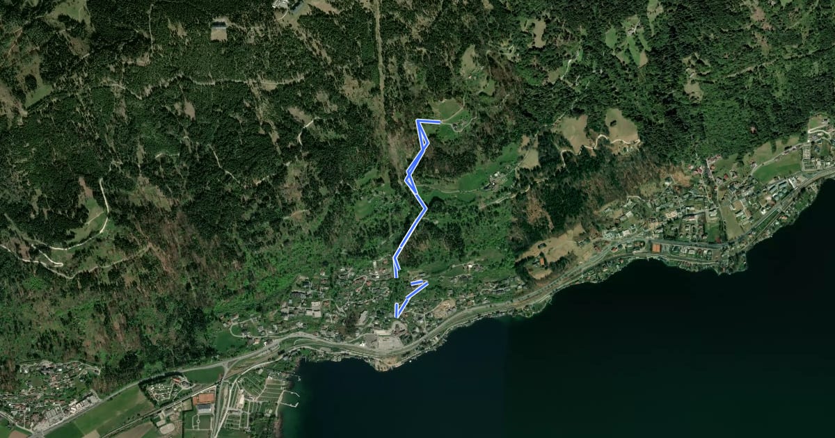 Маршрут Wanderweg 34A на спутниковом снимке