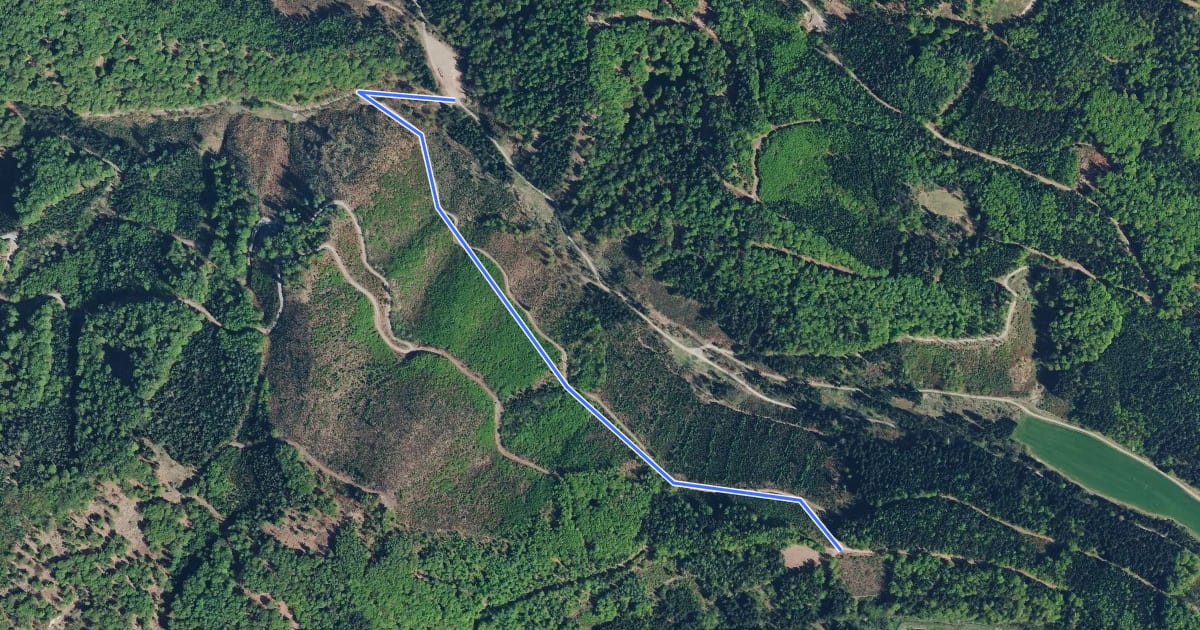 Маршрут Wanderweg 34b на спутниковом снимке