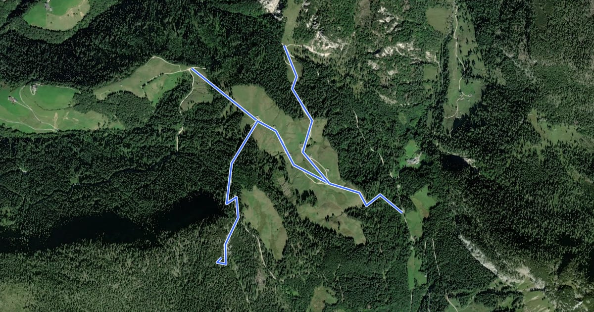 Маршрут Wanderweg 35 на спутниковом снимке