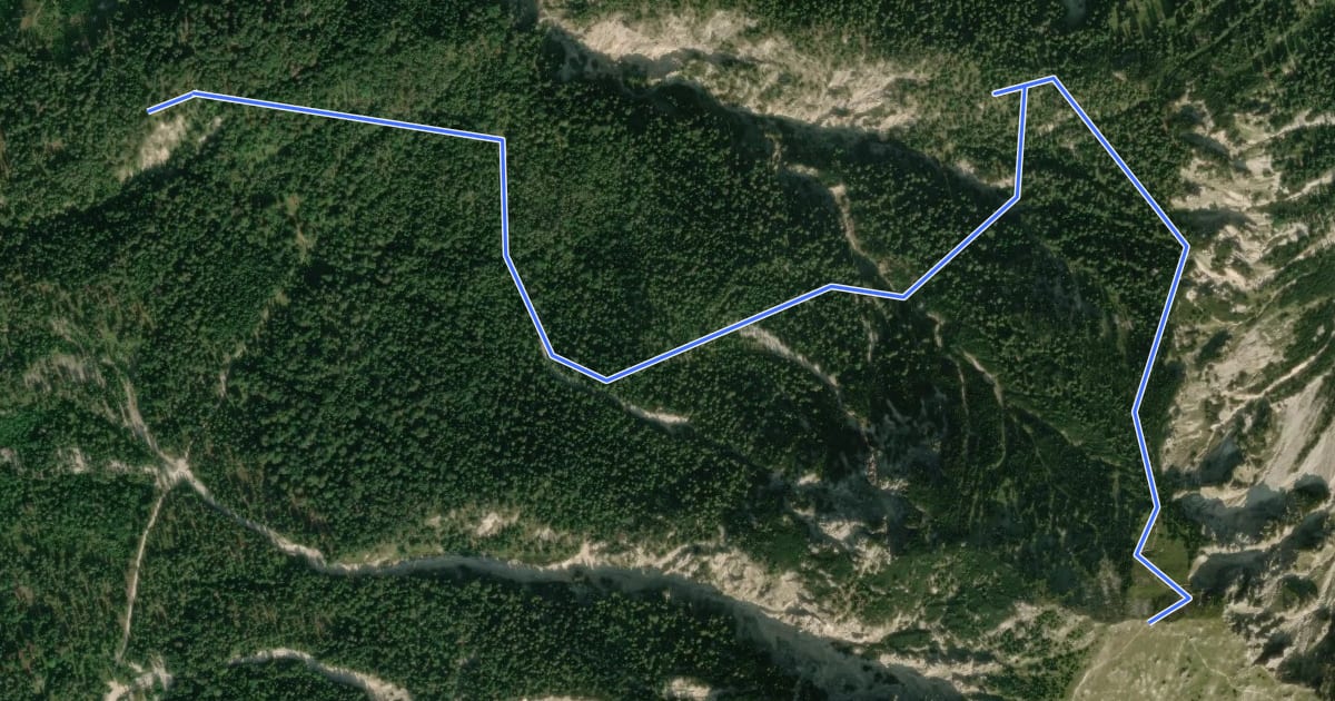 Маршрут Wanderweg 357 на спутниковом снимке