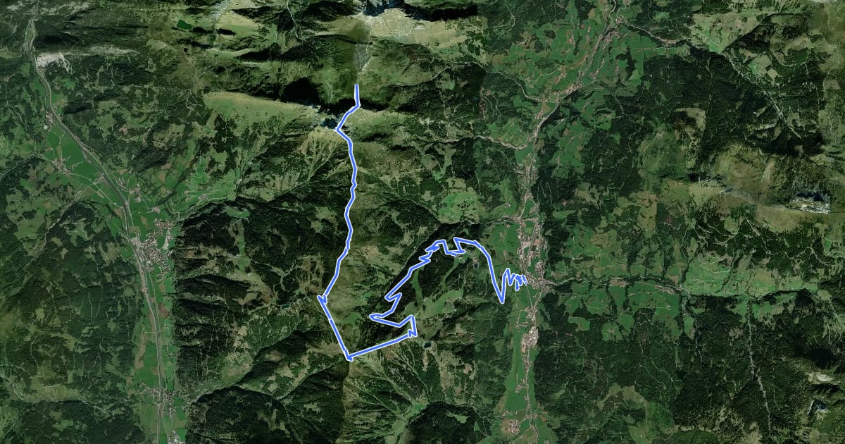 Маршрут Wanderweg 36 на спутниковом снимке