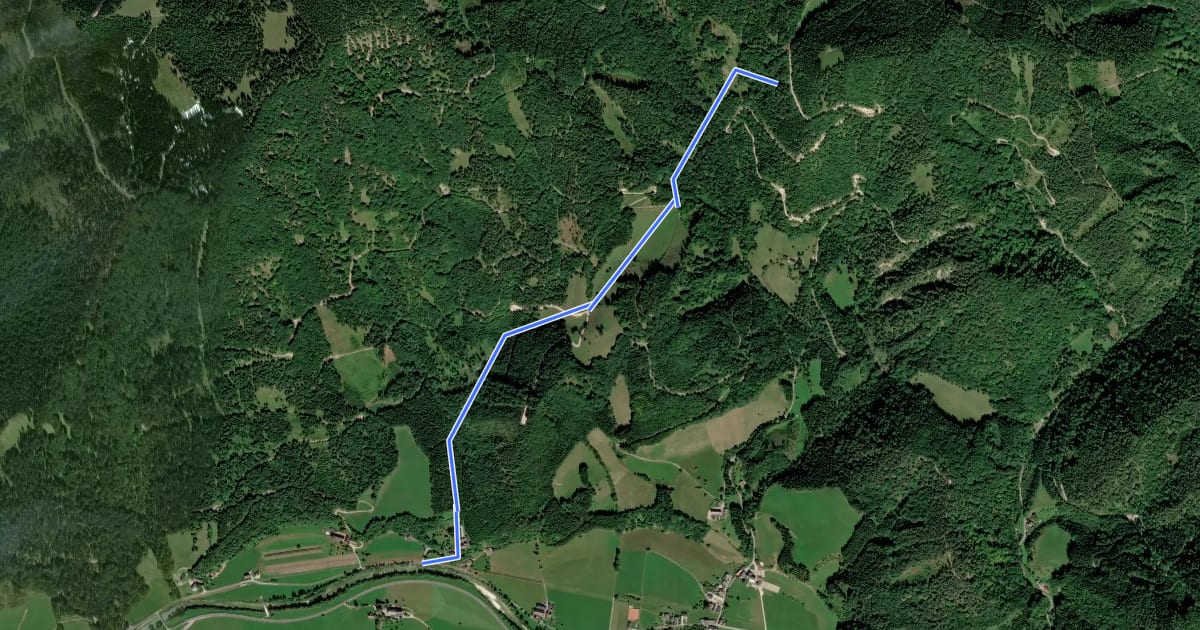 Маршрут Wanderweg 36 Jörgl на спутниковом снимке