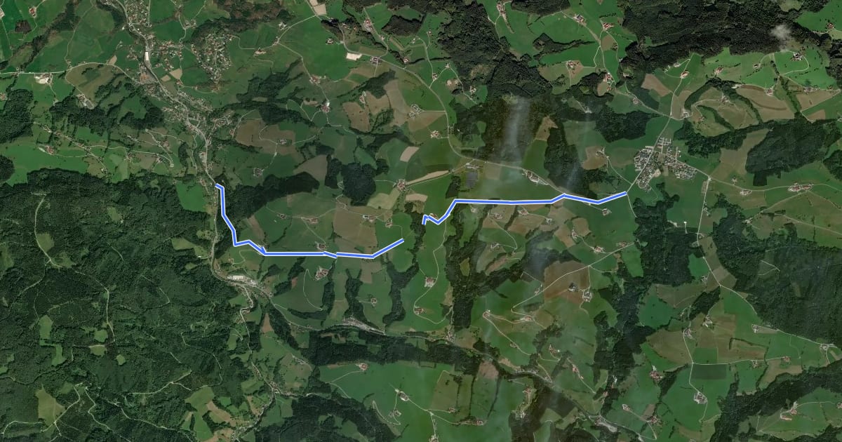 Маршрут Wanderweg 361 на спутниковом снимке
