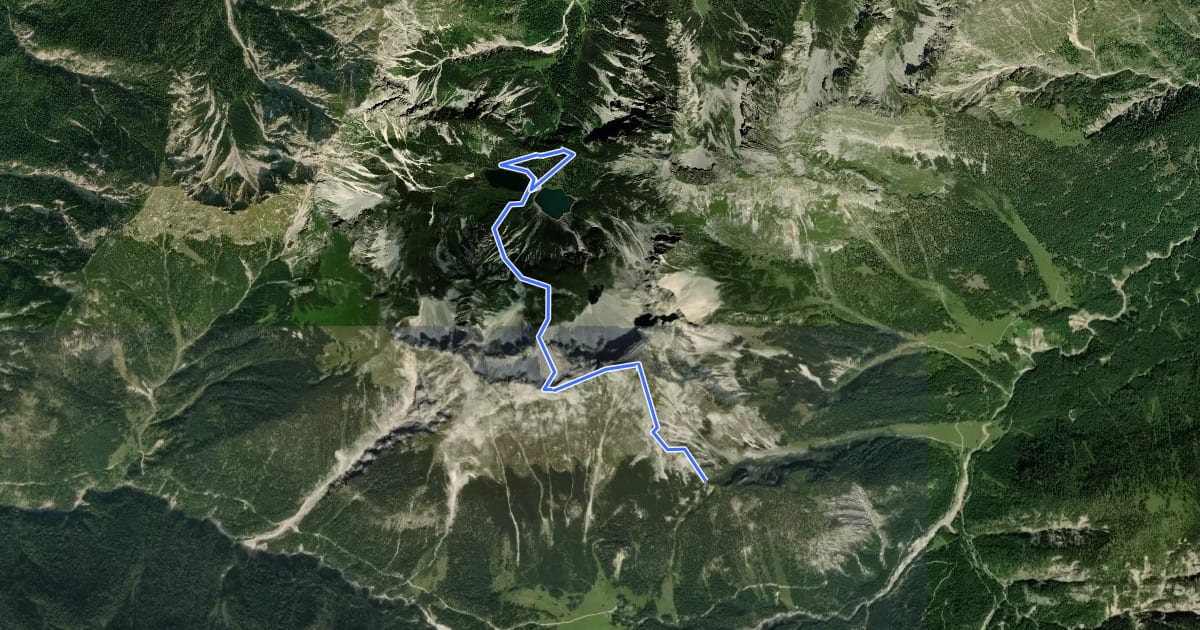 Маршрут Wanderweg 361 на спутниковом снимке
