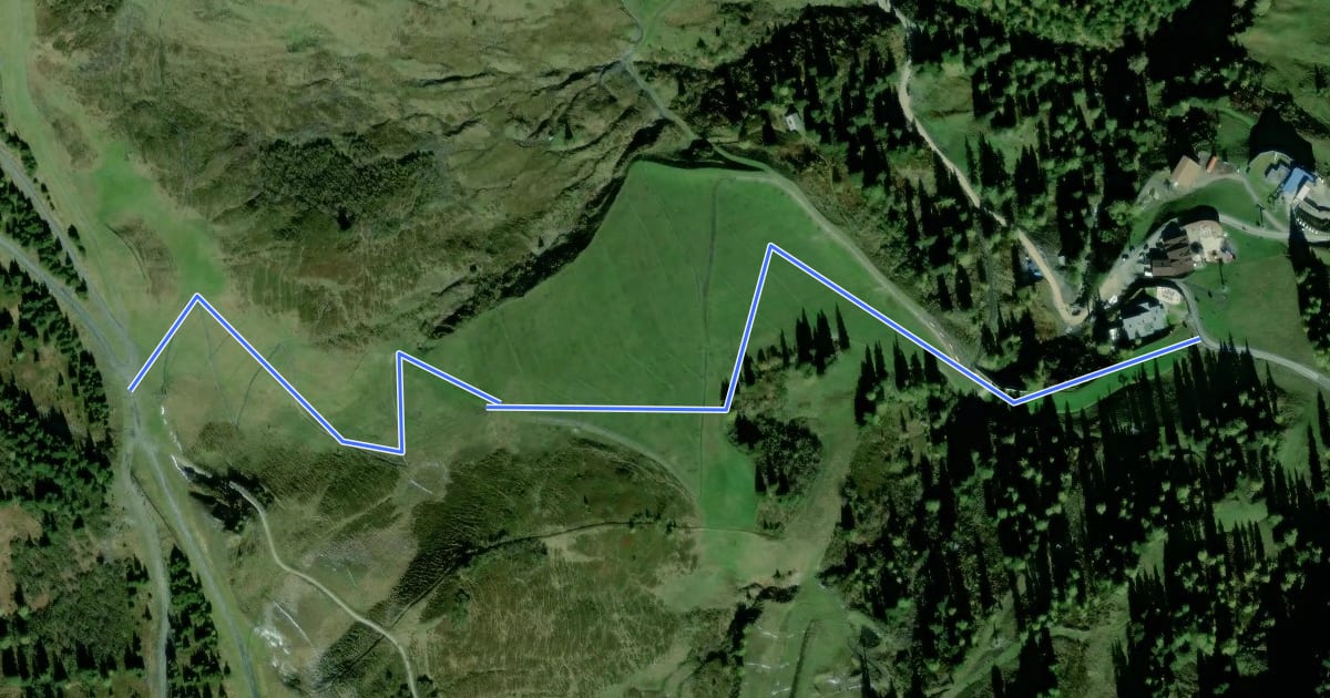 Маршрут Wanderweg 36b на спутниковом снимке