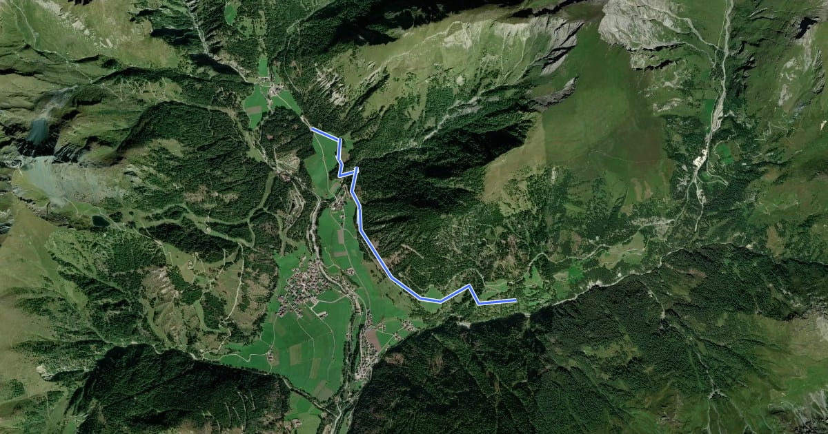 Маршрут Wanderweg 37 на спутниковом снимке