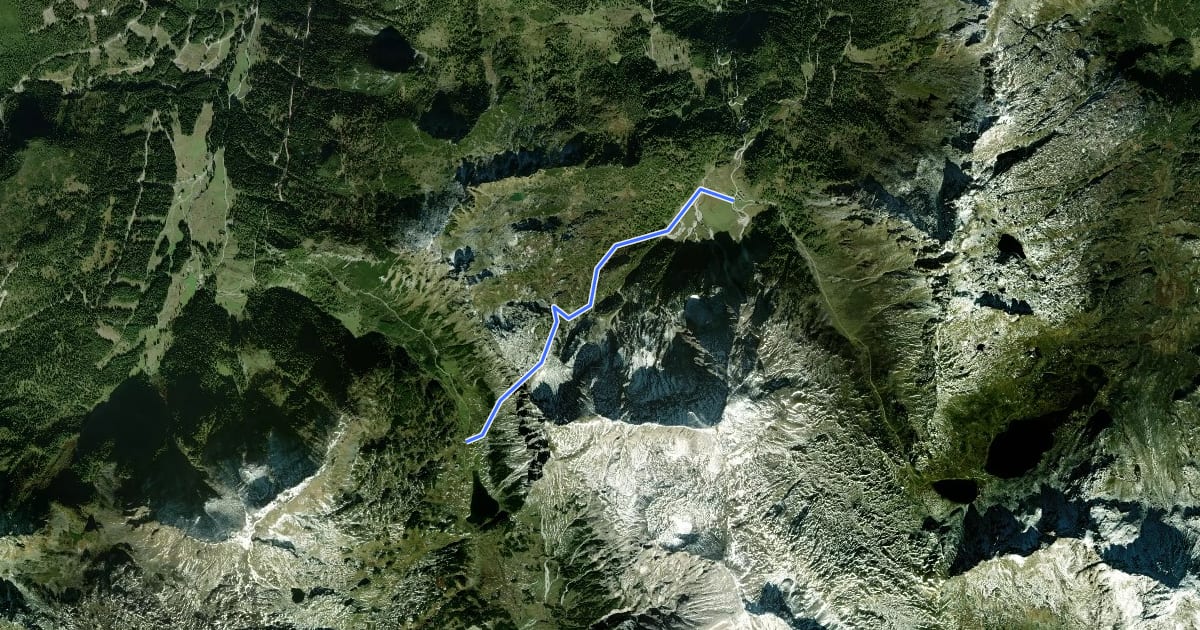 Маршрут Wanderweg 37 на спутниковом снимке