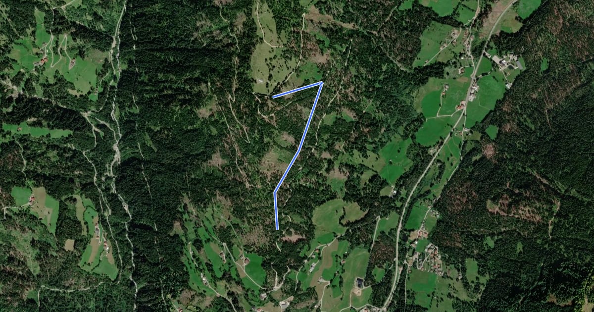 Маршрут Wanderweg 37a на спутниковом снимке