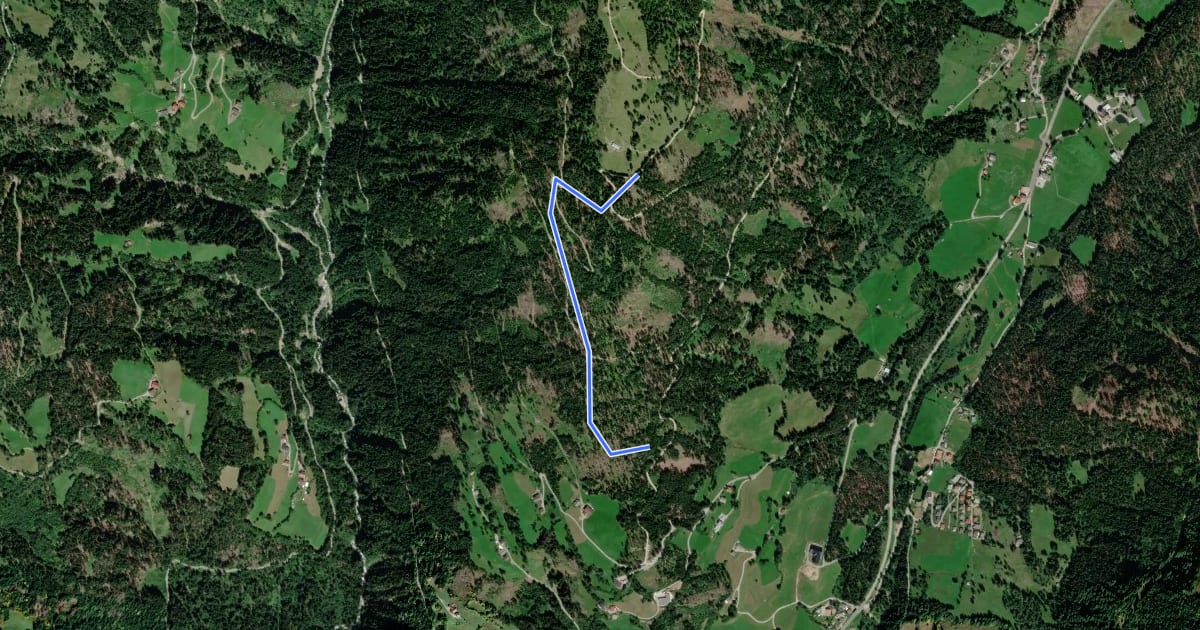 Маршрут Wanderweg 37b на спутниковом снимке