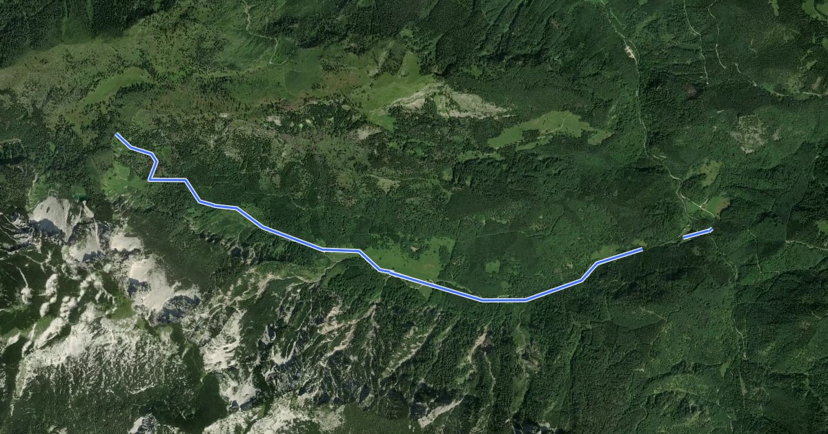 Маршрут Wanderweg 39 на спутниковом снимке
