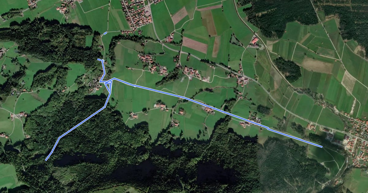 Маршрут Wanderweg 39 - Bernau на спутниковом снимке