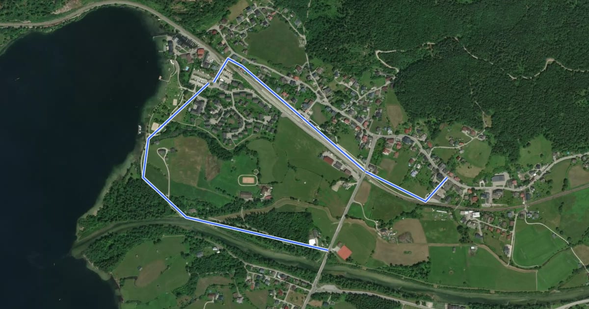 Маршрут Wanderweg 4 на спутниковом снимке