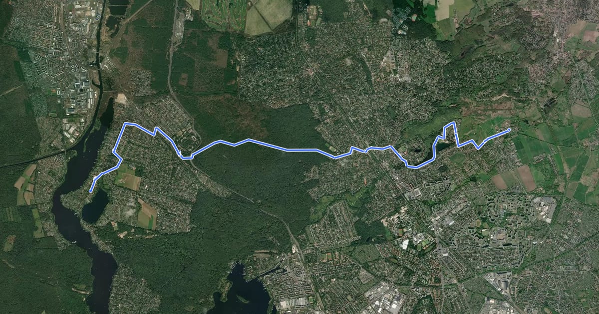 Маршрут Wanderweg 4 на спутниковом снимке