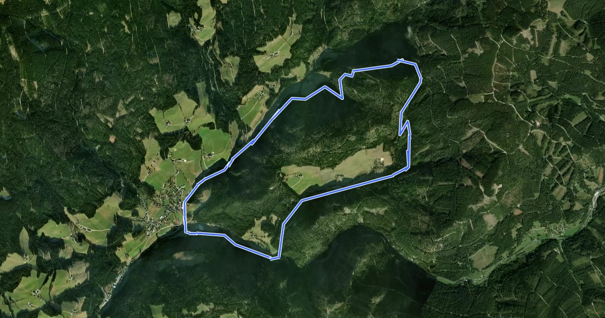 Маршрут Wanderweg 4 на спутниковом снимке