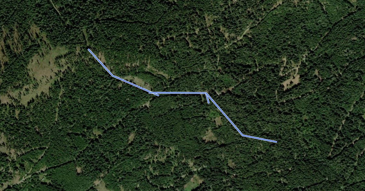 Маршрут Wanderweg 40 на спутниковом снимке