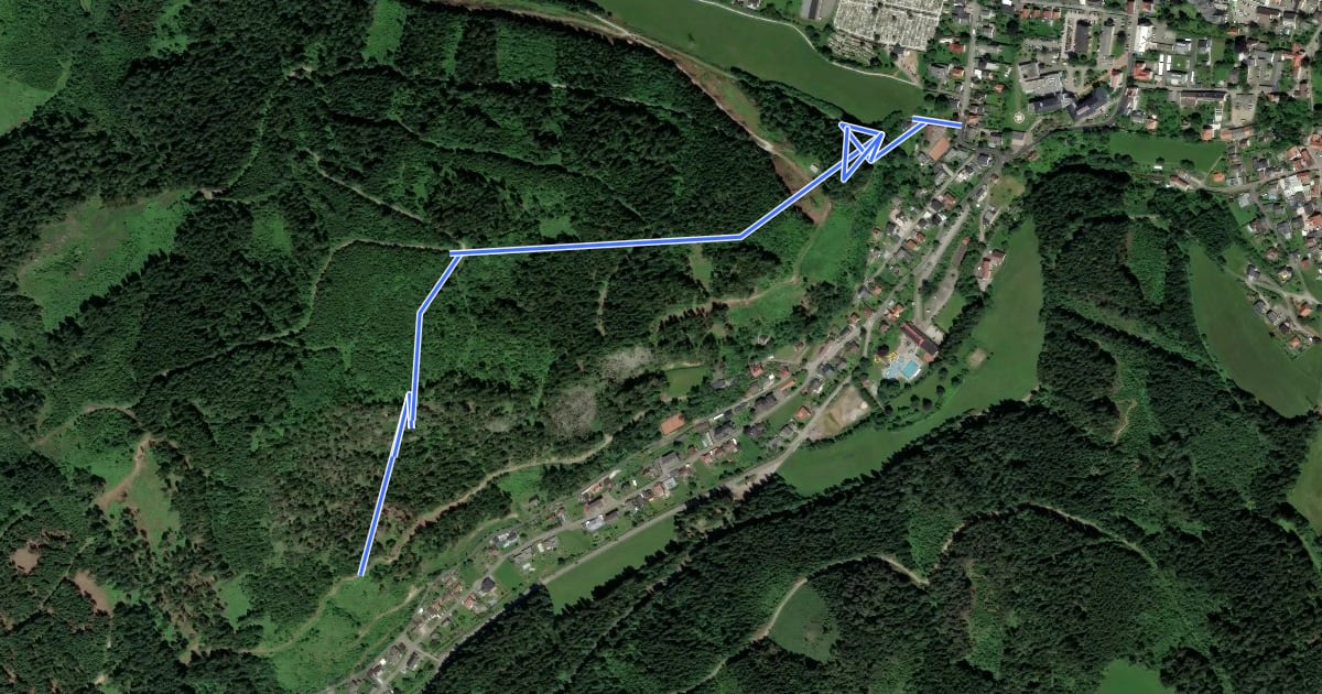 Маршрут Wanderweg 41 на спутниковом снимке