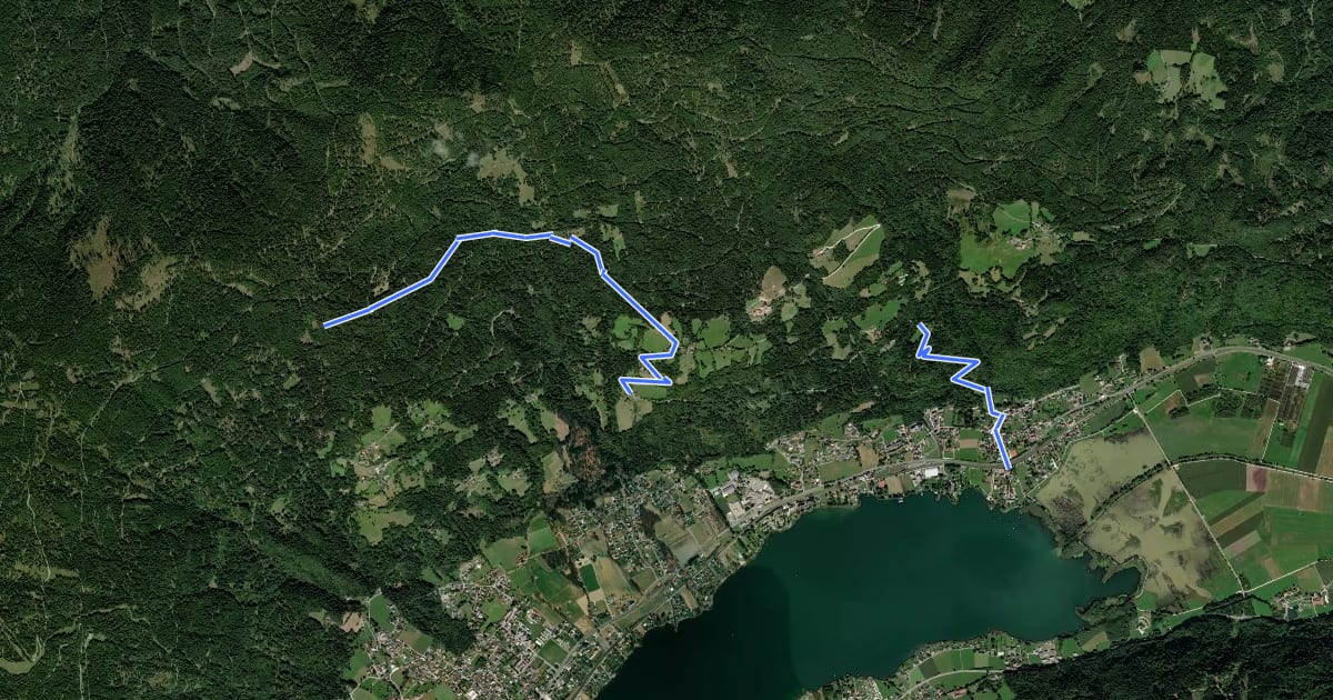 Маршрут Wanderweg 41 на спутниковом снимке