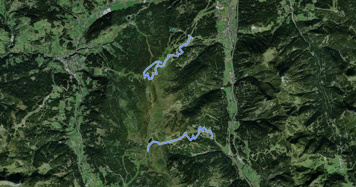 Маршрут Wanderweg 41 на спутниковом снимке
