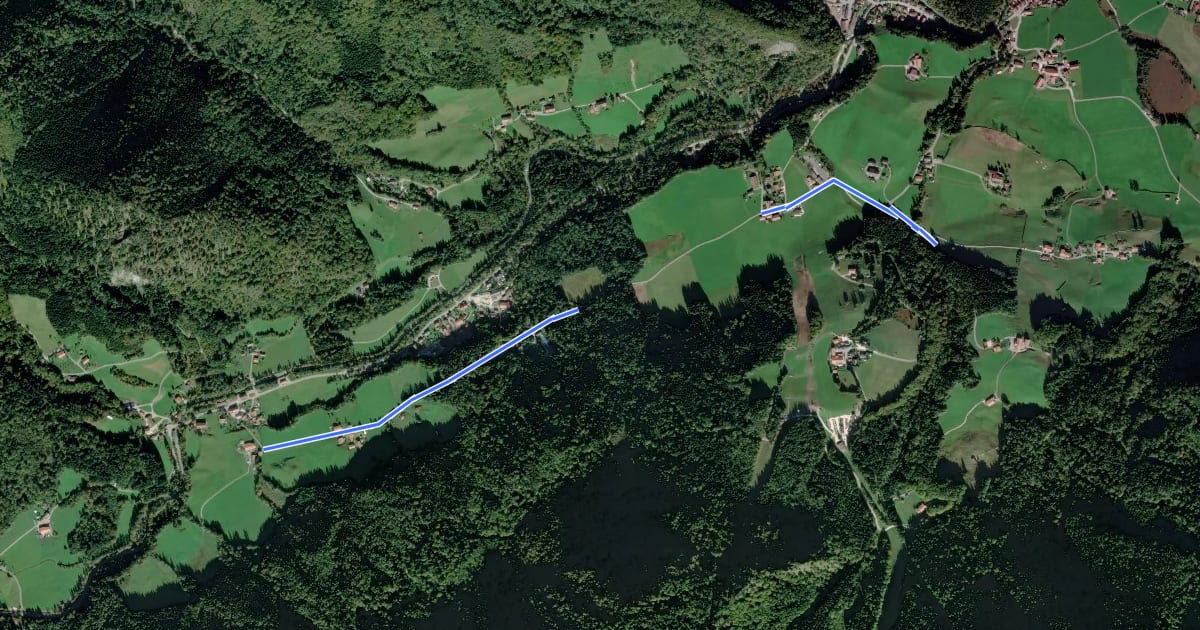 Маршрут Wanderweg 41 на спутниковом снимке