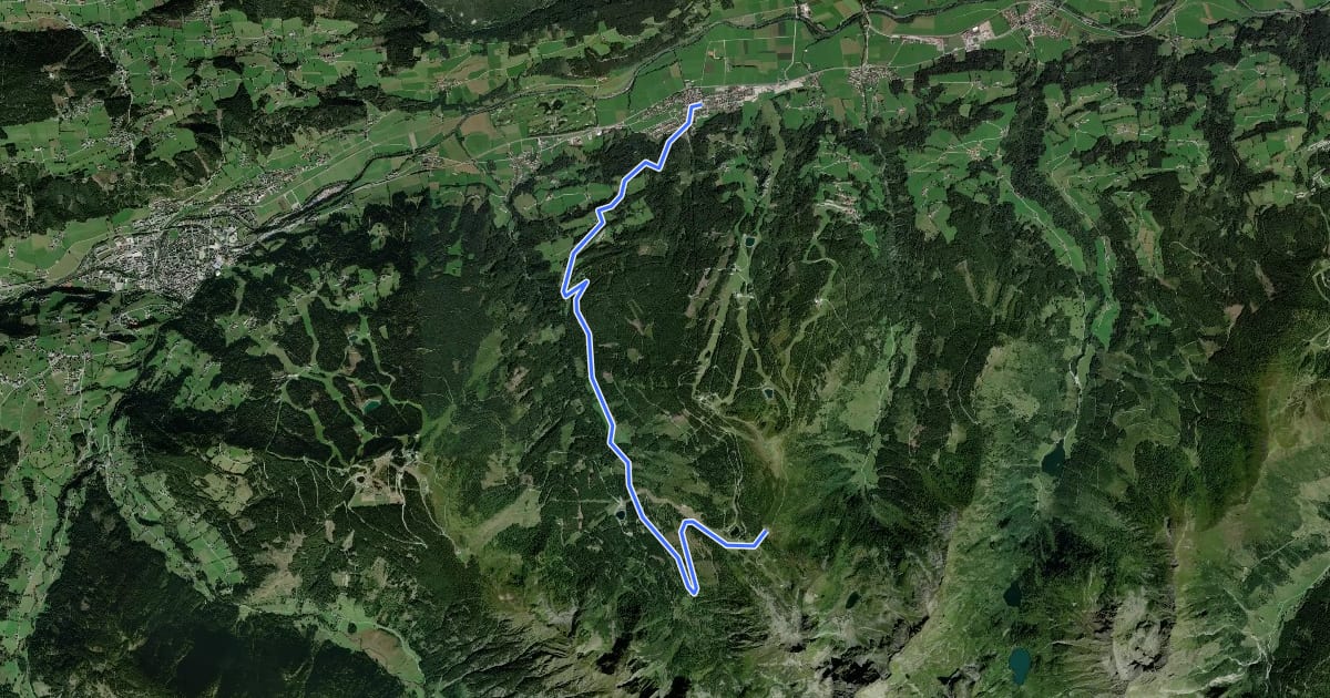 Маршрут Wanderweg 41 на спутниковом снимке