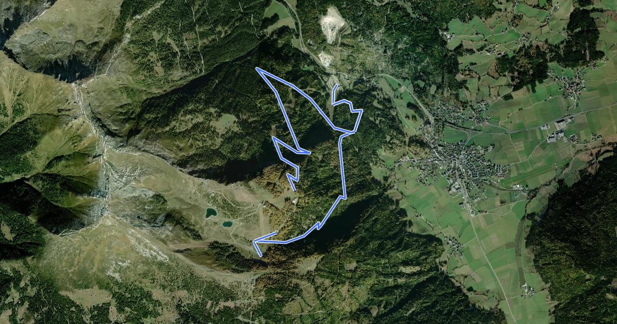 Маршрут Wanderweg 41, Trogalm-Rundweg на спутниковом снимке