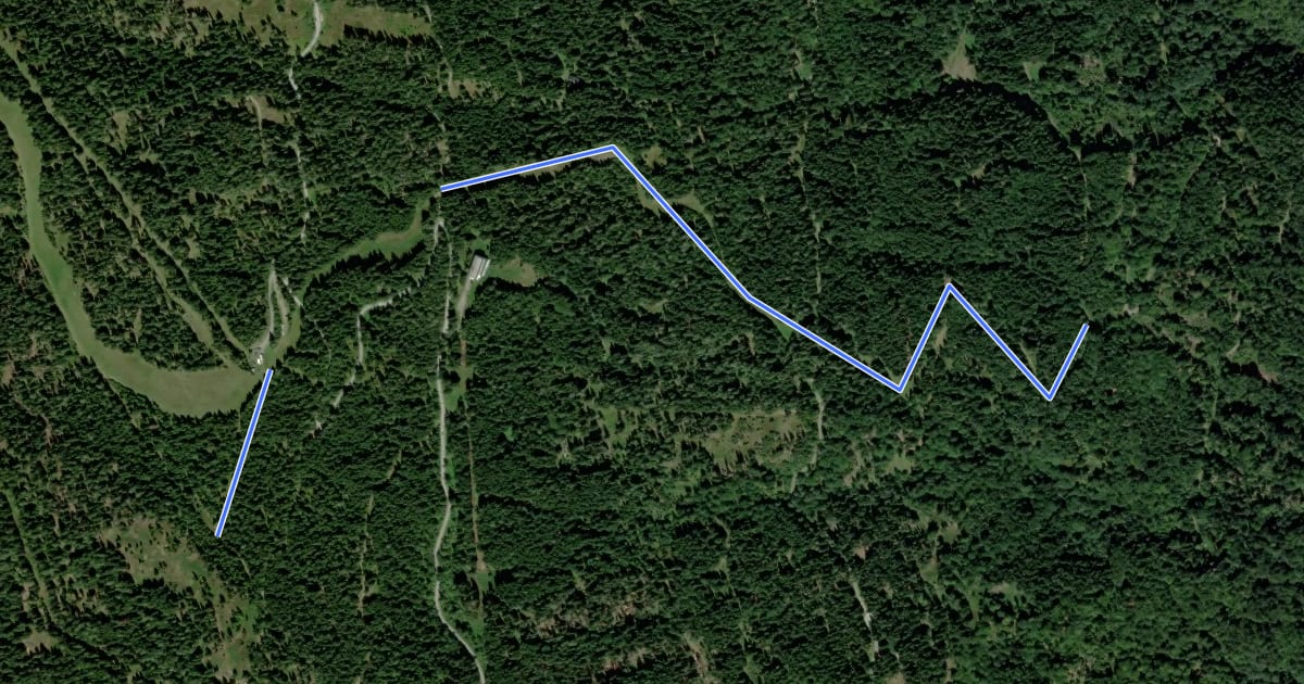 Маршрут Wanderweg 42 на спутниковом снимке