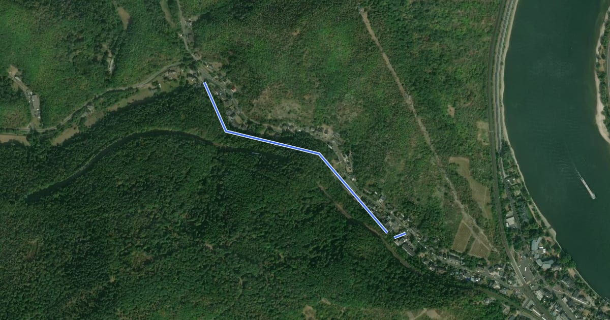 Маршрут Wanderweg 42 на спутниковом снимке