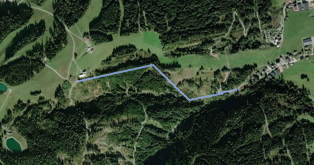 Маршрут Wanderweg 42 на спутниковом снимке