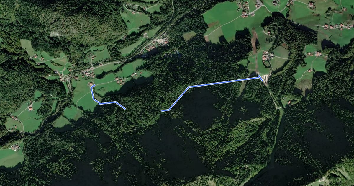 Маршрут Wanderweg 42 на спутниковом снимке