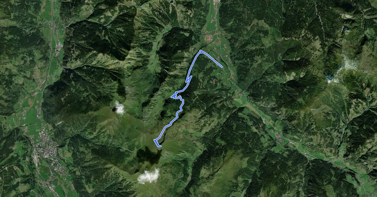 Маршрут Wanderweg 42 на спутниковом снимке