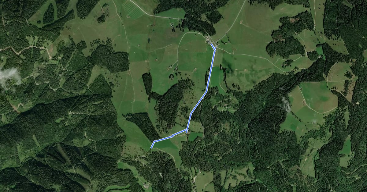 Маршрут Wanderweg 42 на спутниковом снимке