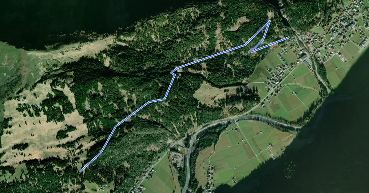 Маршрут Wanderweg 42 на спутниковом снимке