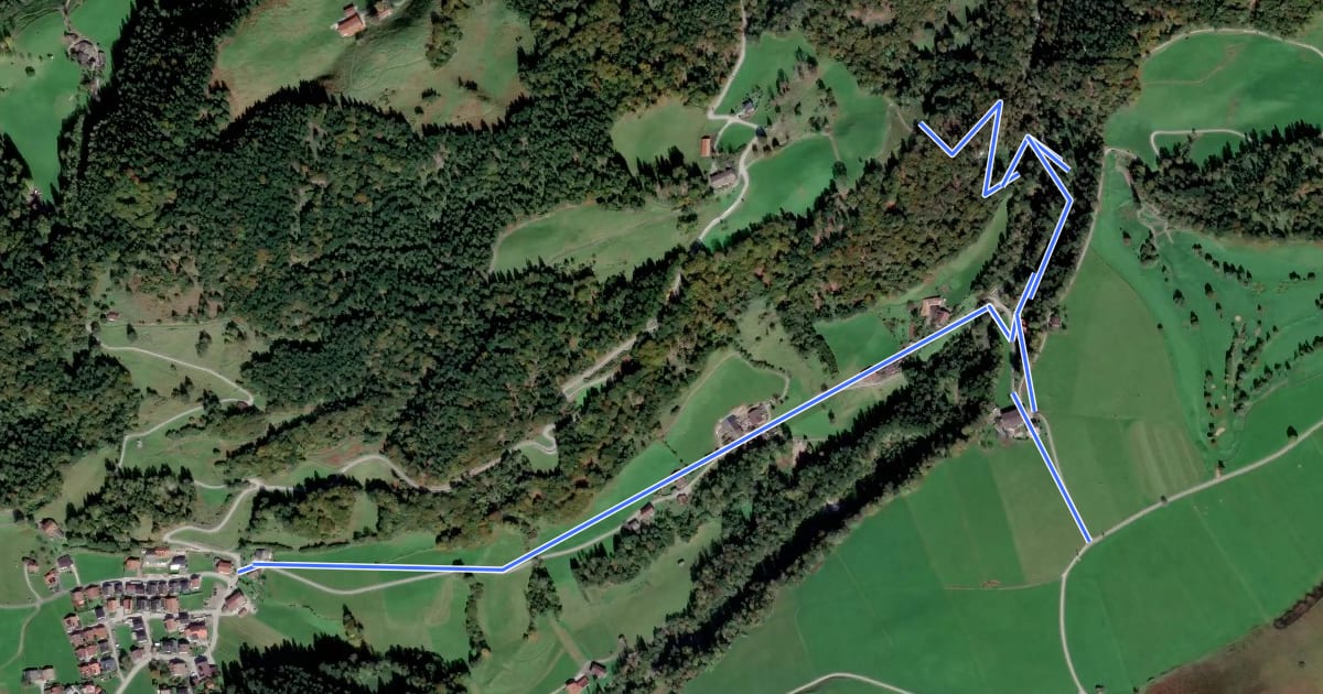 Маршрут Wanderweg 42 - Kaiserwinkl на спутниковом снимке
