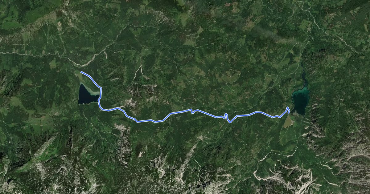 Маршрут Wanderweg 420 на спутниковом снимке