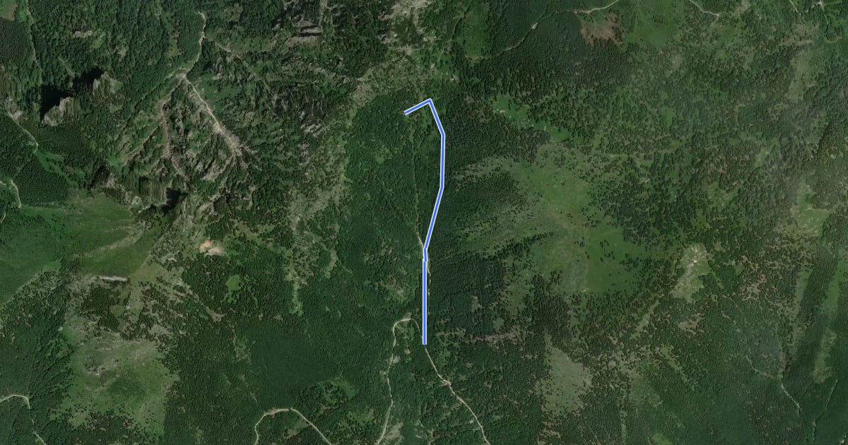 Маршрут Wanderweg 424 на спутниковом снимке