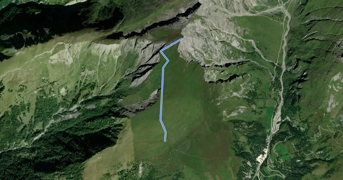 Маршрут Wanderweg 42A на спутниковом снимке