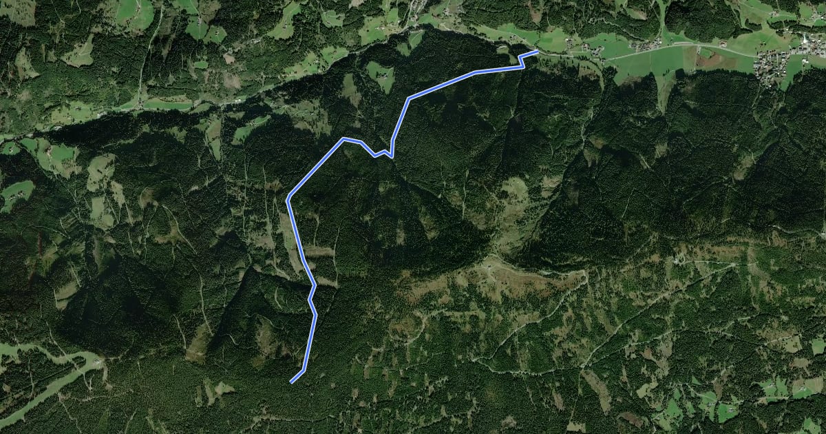 Маршрут Wanderweg 42d на спутниковом снимке