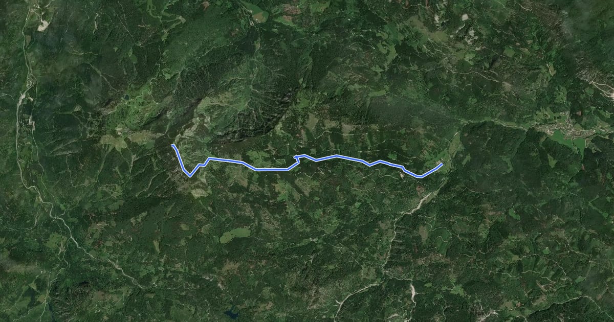 Маршрут Wanderweg 433 на спутниковом снимке
