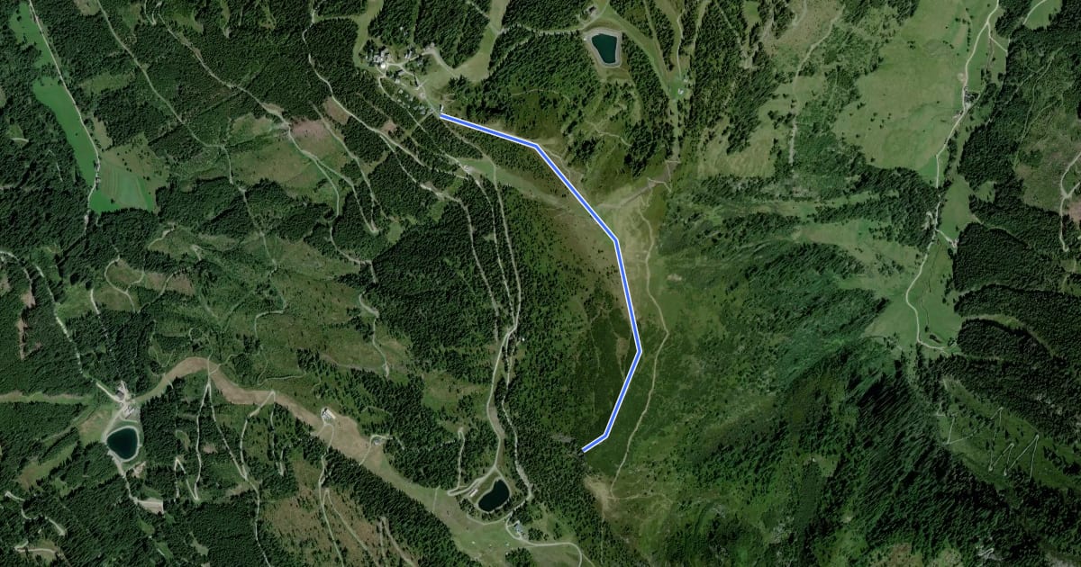 Маршрут Wanderweg 44 на спутниковом снимке