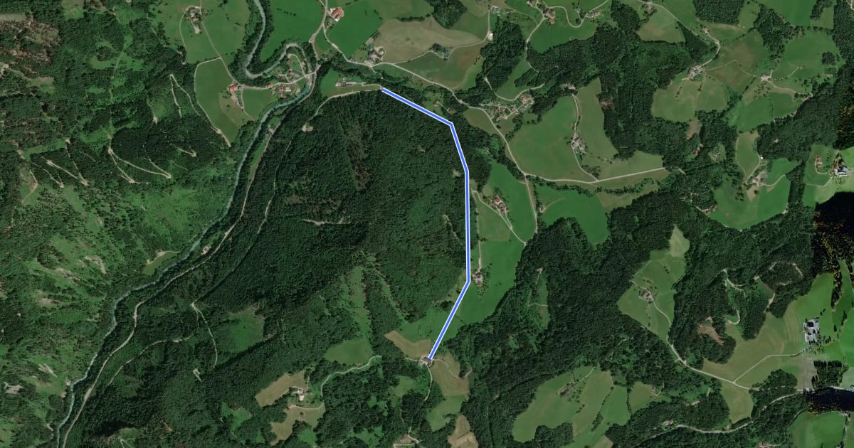 Маршрут Wanderweg 44 на спутниковом снимке