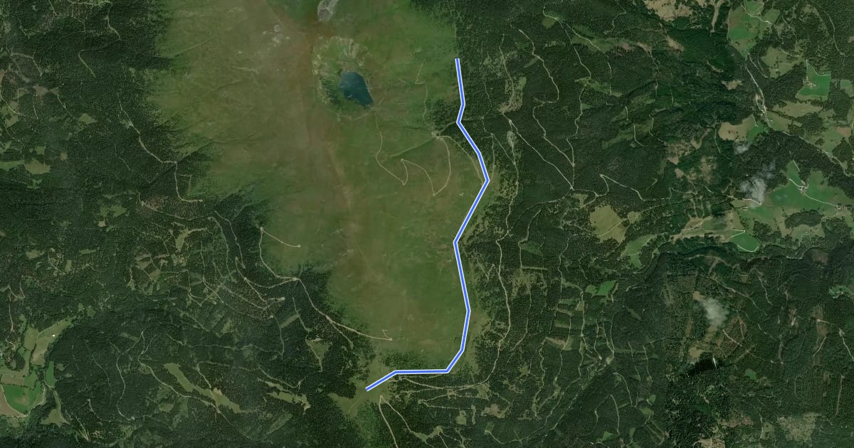 Маршрут Wanderweg 44 на спутниковом снимке