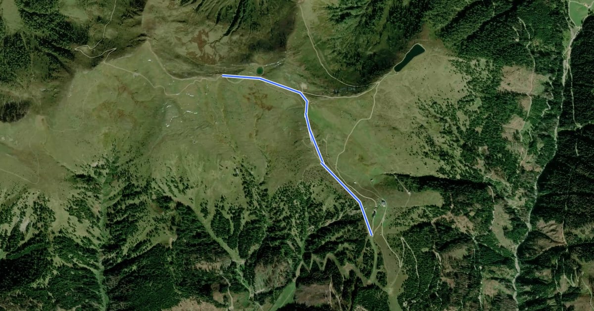 Маршрут Wanderweg 44 на спутниковом снимке