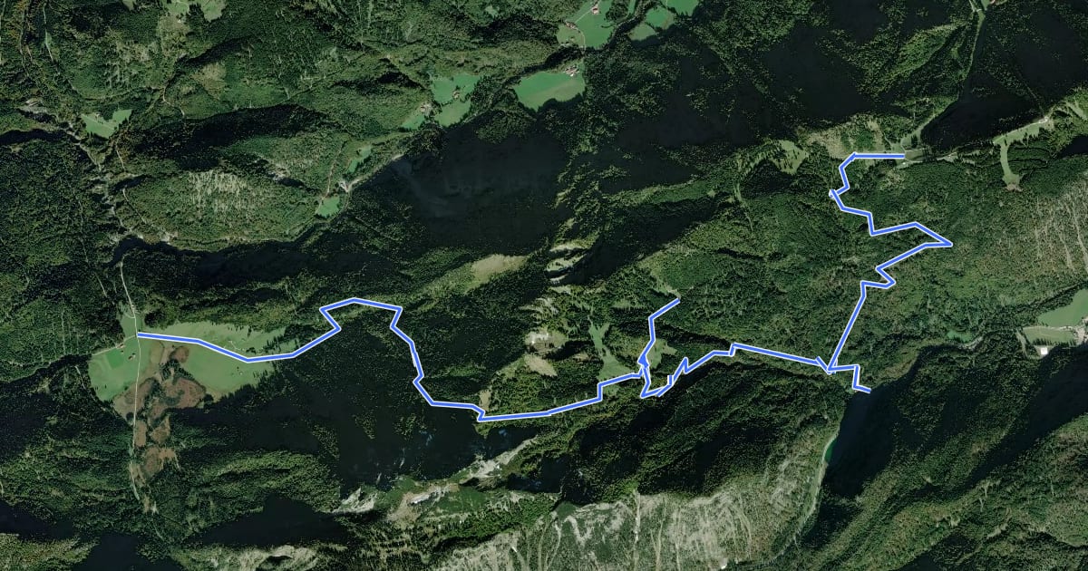 Маршрут Wanderweg 44 - Ruhpolding Almenweg на спутниковом снимке
