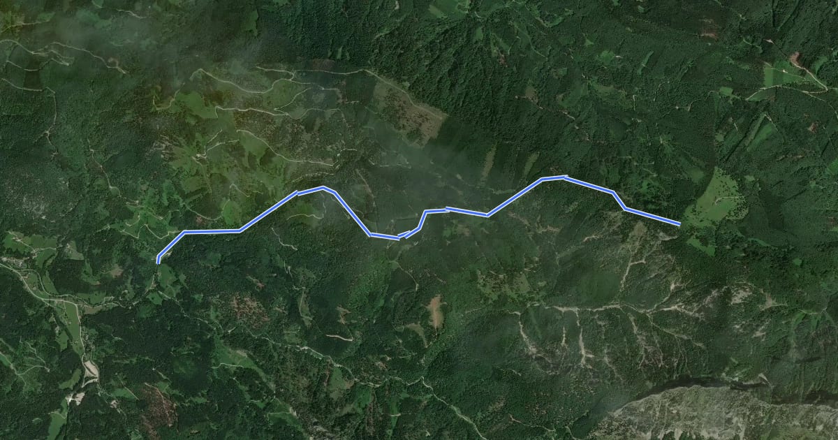 Маршрут Wanderweg 441 на спутниковом снимке