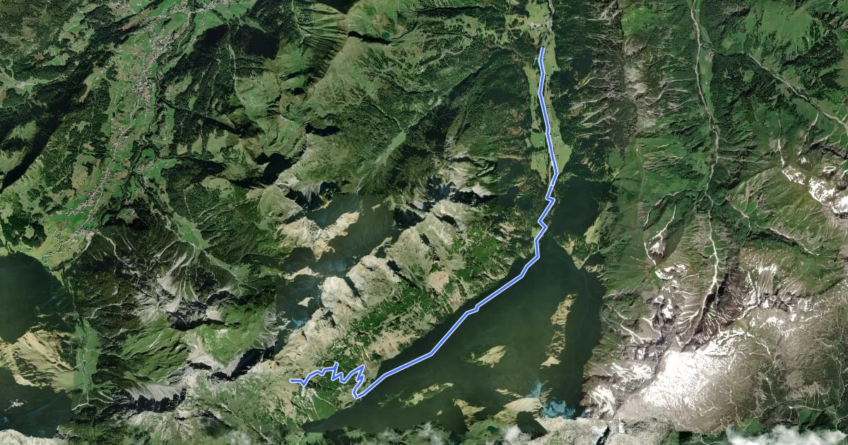 Маршрут Wanderweg 441 на спутниковом снимке