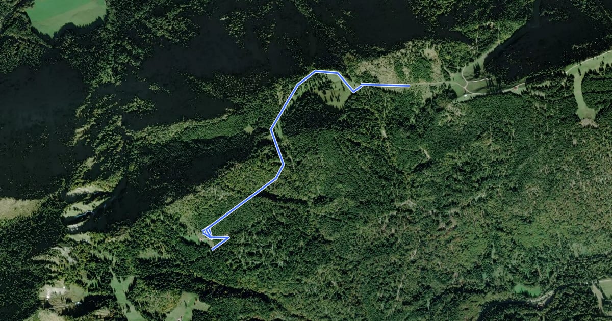 Маршрут Wanderweg 44a на спутниковом снимке