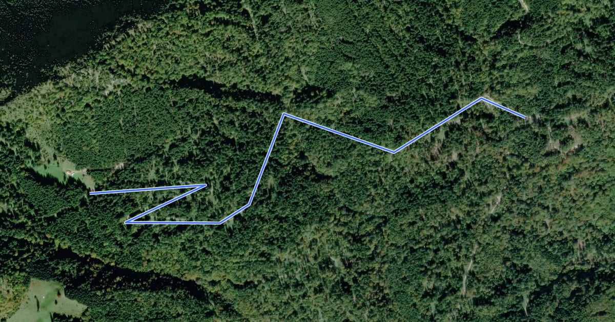 Маршрут Wanderweg 44b на спутниковом снимке