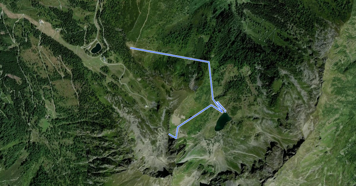 Маршрут Wanderweg 45 на спутниковом снимке