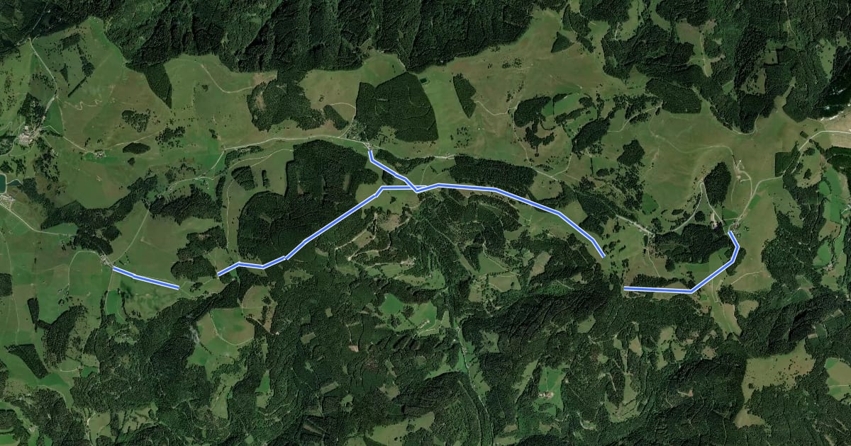 Маршрут Wanderweg 45 на спутниковом снимке
